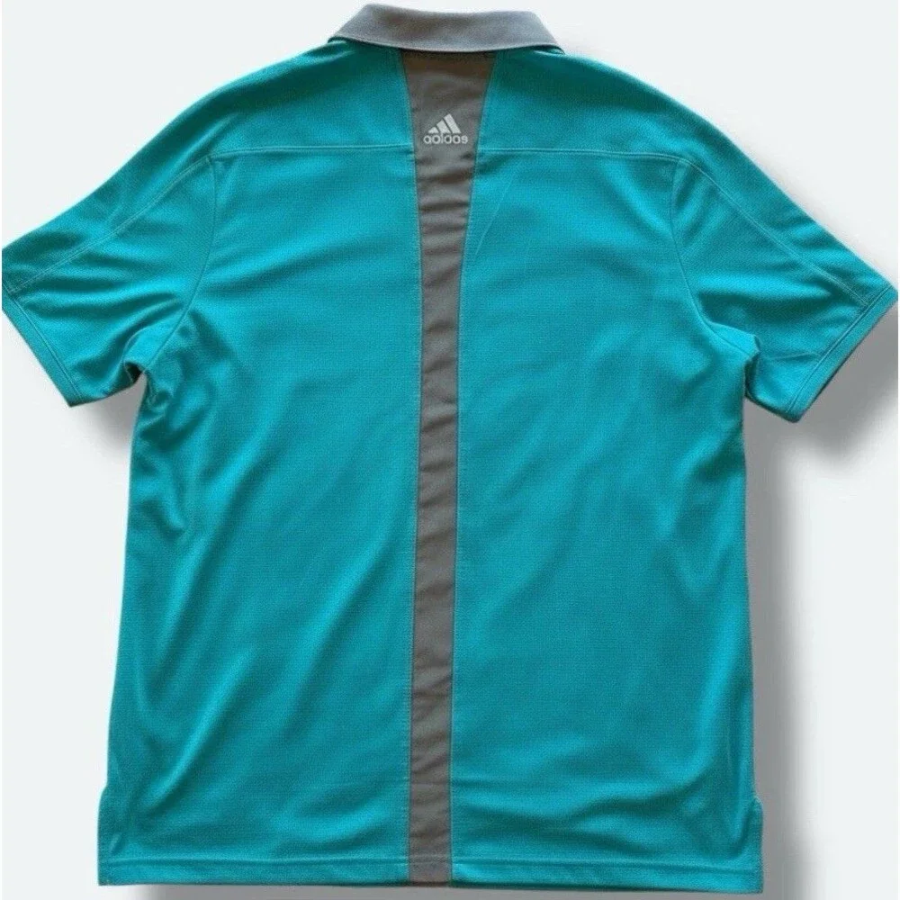 Adidas Golf Polo Shirt Men XL/2XL Reflective Climachill Performance Wicking